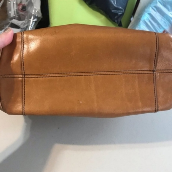 HOBO Leather Shoulder Bag Cognac Camel - Picture 5 of 7